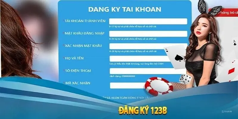 Tạo nick chơi tại 123B