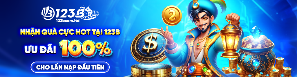 Banner 123B hoàn trả tiền hằng ngày bất kể bạn thắng hay thua